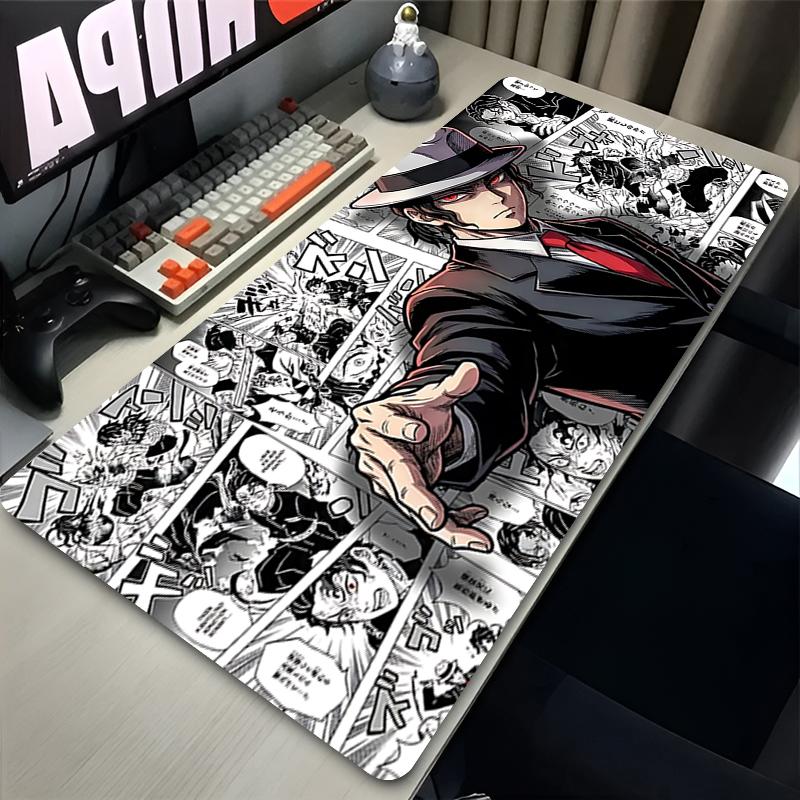 Mouse Pad Xxl Gamer Anime Large Pc Cabinet Rubber Carpet Play Mat Deskmat Computer Gaming Accessories Black Mousepad