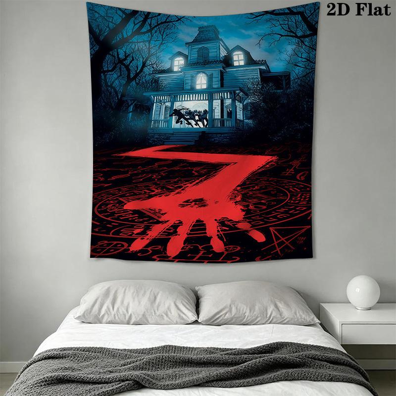 Scary Movie Poster Tapestry Tapestry Fashion Print Background Cloth Background Cloth Home Decor Work Of Art
