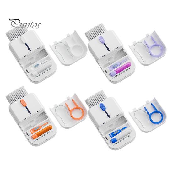 11 In 1 Keyboard Cleaner Kit Portable Laptop Cleaning Kit with Brush Screen Spray Keycap Puller for Phone Tablet Camera Lens Earphone