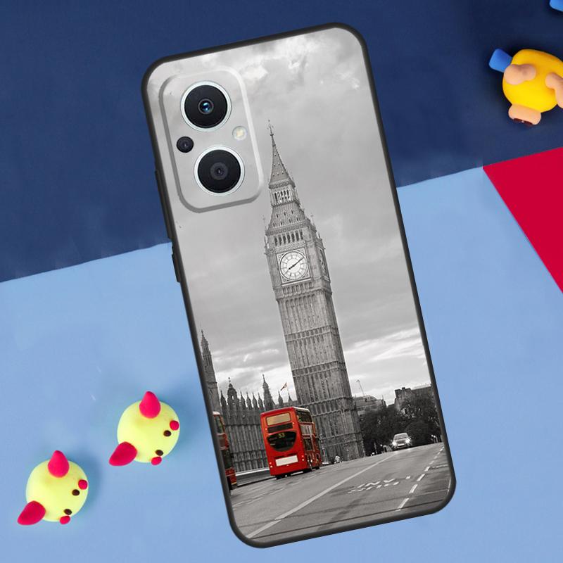 London Bus England Big Ben For OPPO Reno 14 13 12 11 10 Pro 11F 12F 13F 14F 7 8 Lite 8T OPPO Find X9 X5 X6 X8 Pro Case