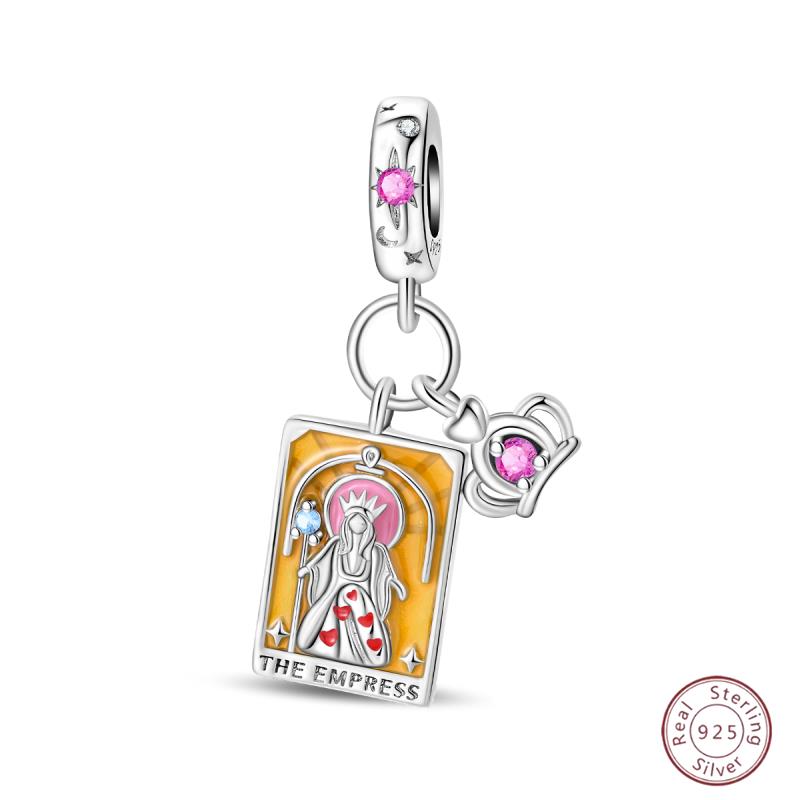 

100% Copper Tarot Queen Shining Zircon Beads 3Mm Diy Holiday Exquisite Jewelry Gift Making