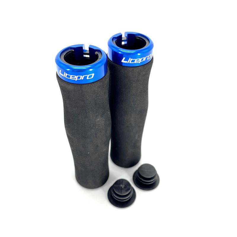 

Litepro Folding Bike Mountain Bike Grips 22.2mm 132mm Ultralight Comfortable Sponge Non-slip Single Lock Ring Bicycle Grips