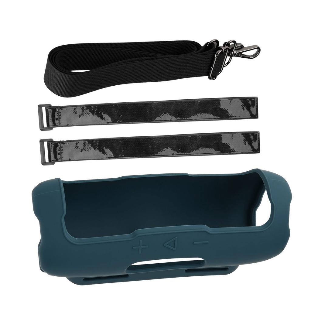 Shockproof Silicone Case with Portable Straps Portable Travel Carrying Case for Flip 7 Speakers, Case Only