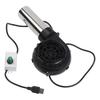 Adjustable Speed BBQ Blower Temperature Resistant Material USB Powered Device Efficient Ignition Support 10 Cm X 3.8 Cm