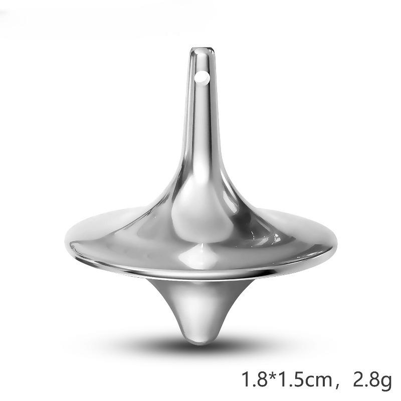 Metal Gyro Hot Movie Totem Silver Hand Spinning Top Fingertips Small Cyclone Gyroscope Antistress Fidget Toys For Children Gifts