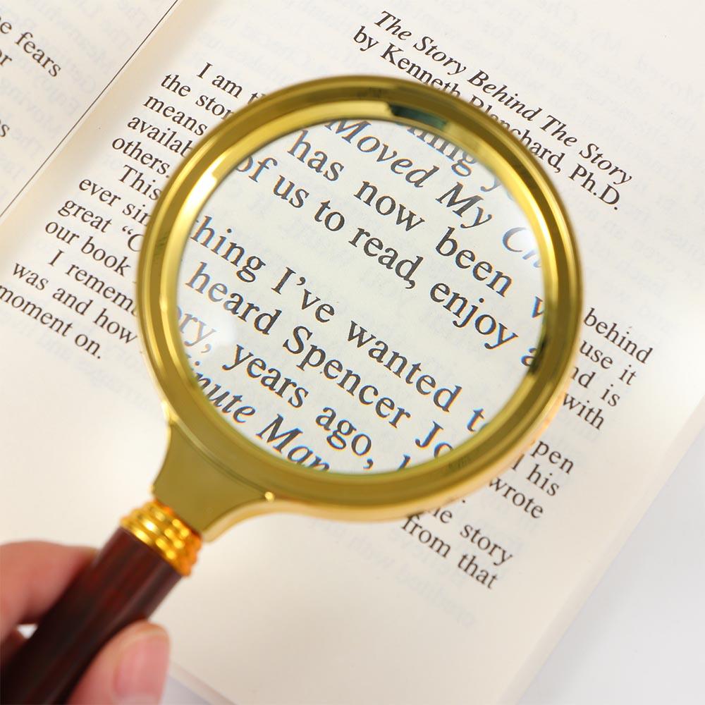 10X Reading Book Loupe Handheld Science Tool Magnifier Loupe Magnifying Glass Reading Newspaper