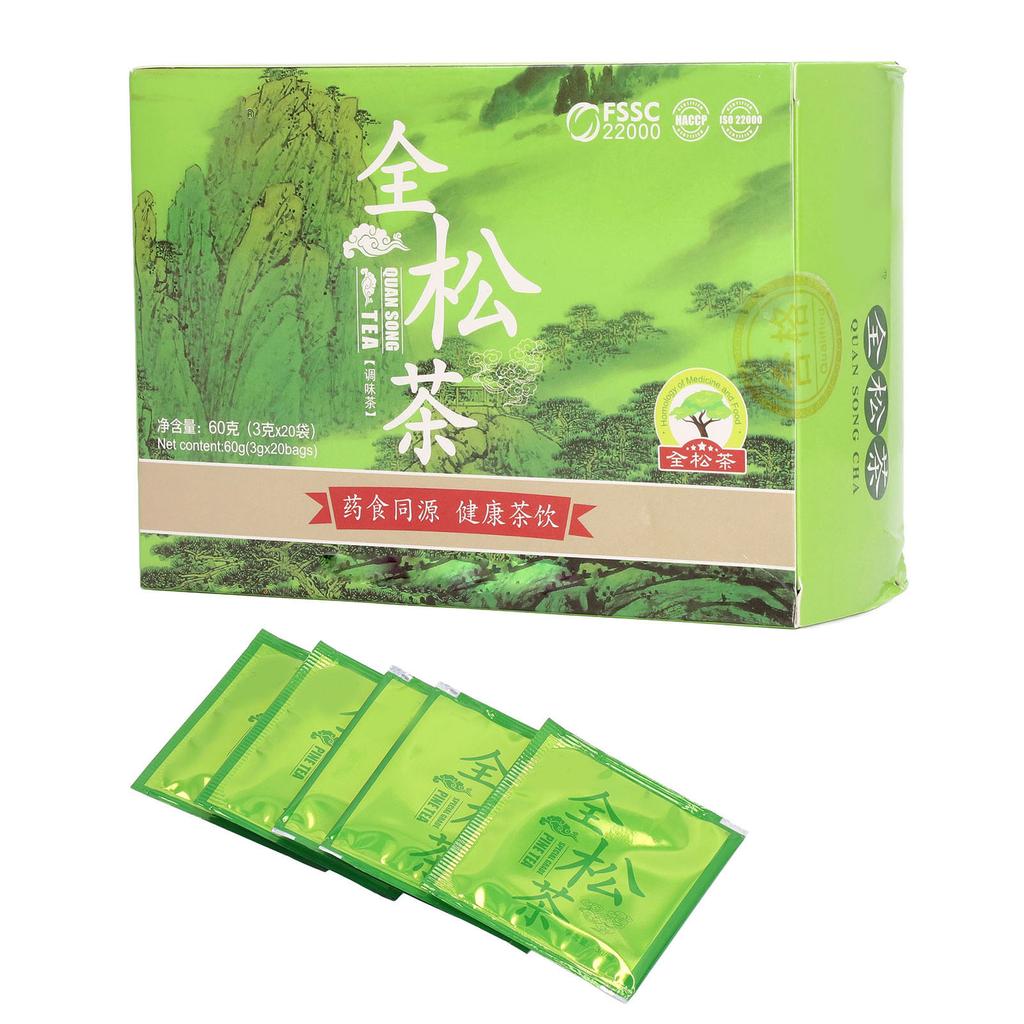 20 stk Urtete-poser Brygging av te Furu pollen Slankende tepose for kvinner 3g per pakke