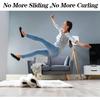 Rug Gripper for Hardwood Floors Non Silp Rug Corner Grippers Carpet Tape for Area Rugs Reble and Washable Rug Tape Hardwood Floor No Damage 4 Pcs