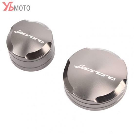 Flash Deals Cilindru din aluminiu pentru motociclete față și spate Combustibil lichid de frână Capac rezervor Capac rezervor pentru benelli Leoncino 500