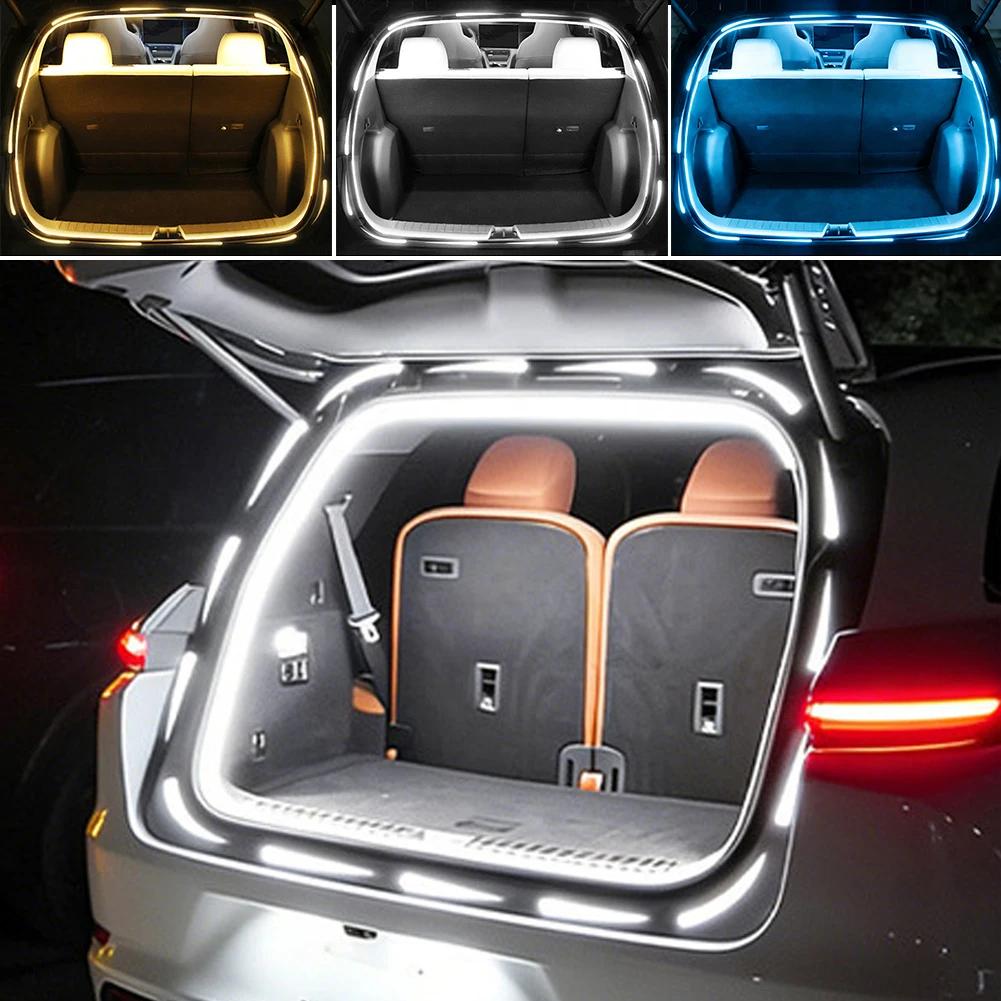 Car Trunk Led Light Strip Waterproof Flexible Ambient Light Strip Automatic on/Off Hidden Installation Universal for Suv/Mpv