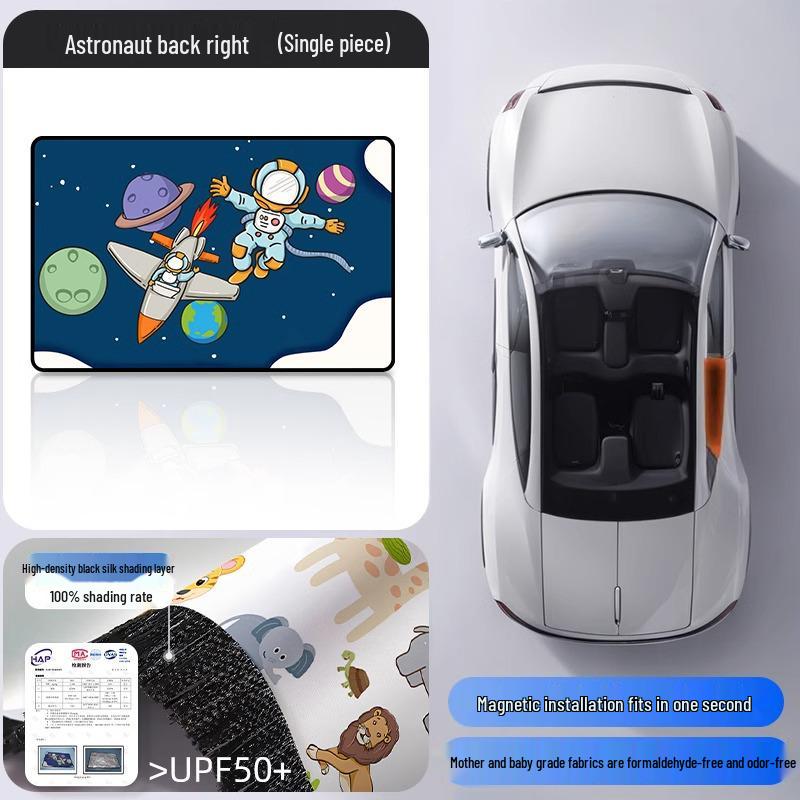 Magnetic Car Sun Shade Curtain for Baby - Side Window Sun Block & Privacy Protection