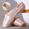 Ballettschuhe Erwachsene Damen Zehenschuhe mit Riemen Mädchen Ballett Flache Zehen Spitze Tanzschuhe