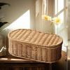 Bohemian Imitation Rattan Storage Basket Woven Storage Box Dust-proof Frame Home Decoration Basket