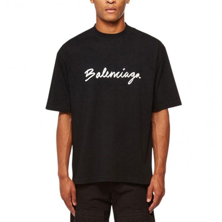 Balenciaga Script Logo T shirt 612966TMVB41070