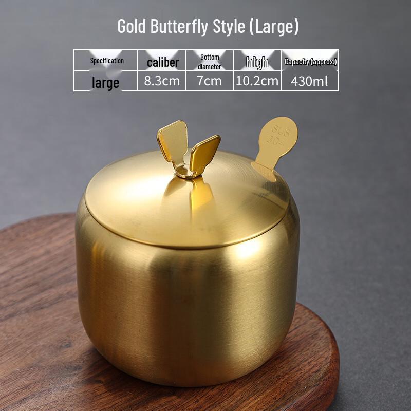 Korean-Style 304 Stainless Steel Seasoning Jar