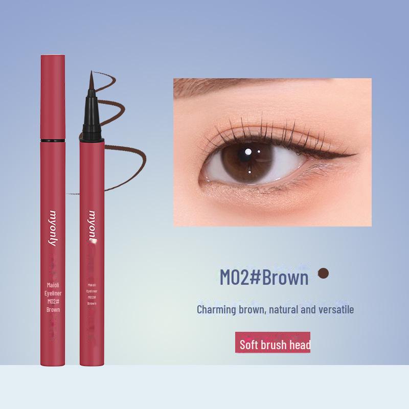 

Водостойкая подводка для глаз Maioli Ultra-Fine Eyeliner Pen — быстросохнущая, долговечная, не размазывается. Soft Hair коричневый