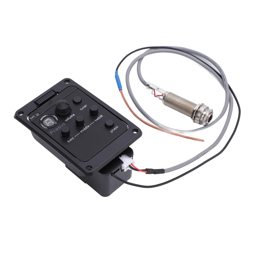 Gitarren-Vorverstärker Lautstärke Bass Mitten Höhen Phasenregler Eingebautes Stimmgerät Gitarren-Tonabnehmer EQ Equalizer für Presys PSY101