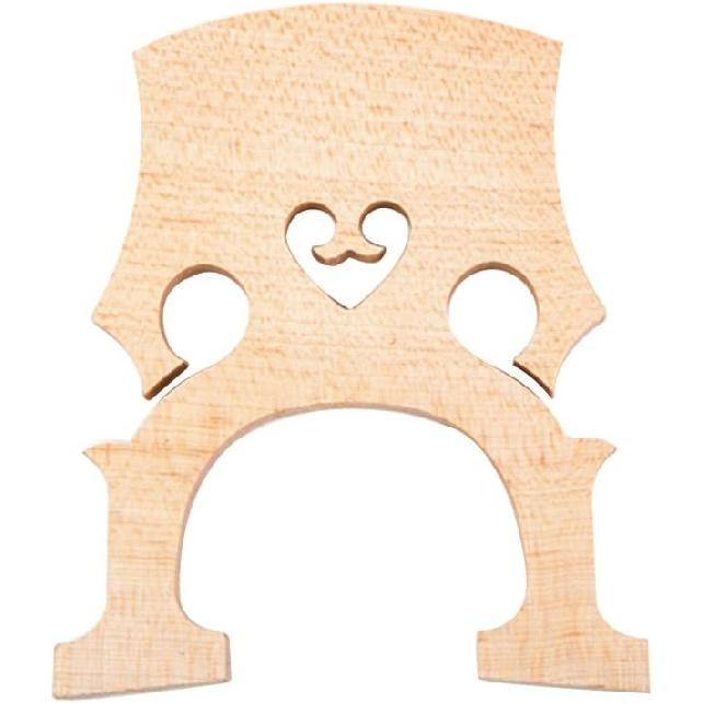 3/4 Maple Bridge,HUIOP 1pc Replacement Part 3/4 Maple Bridge for Double Bass Contrabass Upright Bass