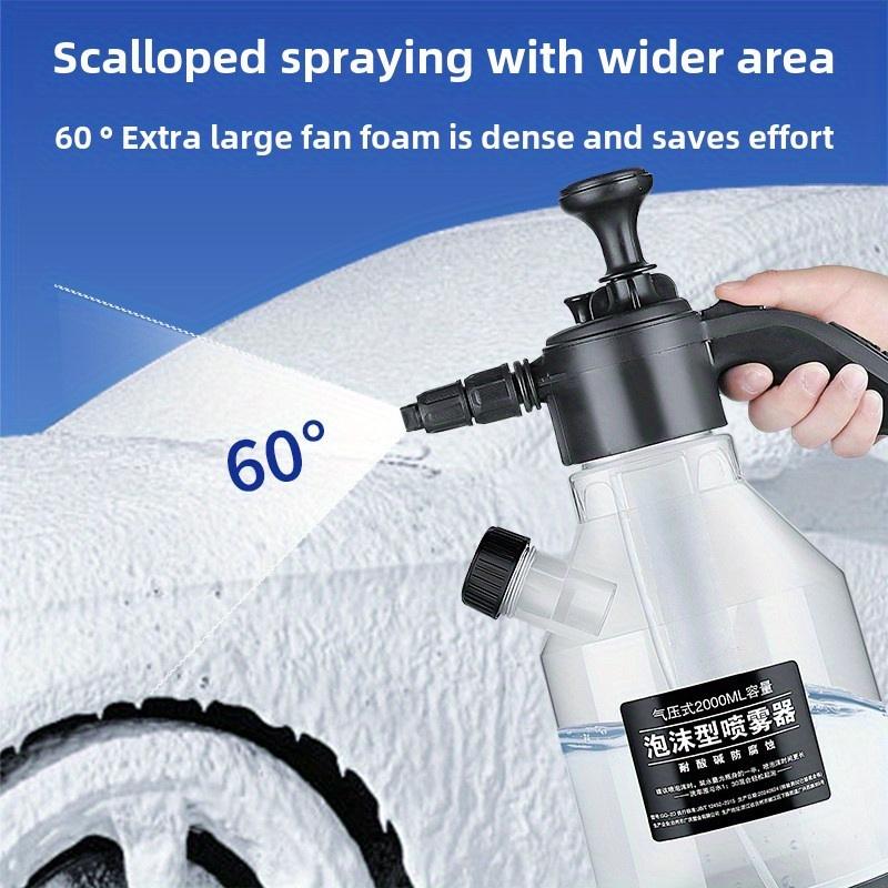 Car washing foam spray can Hand held side opening high-pressure PA bottle Car washing liquid foam magic tool Car cleaning tool
