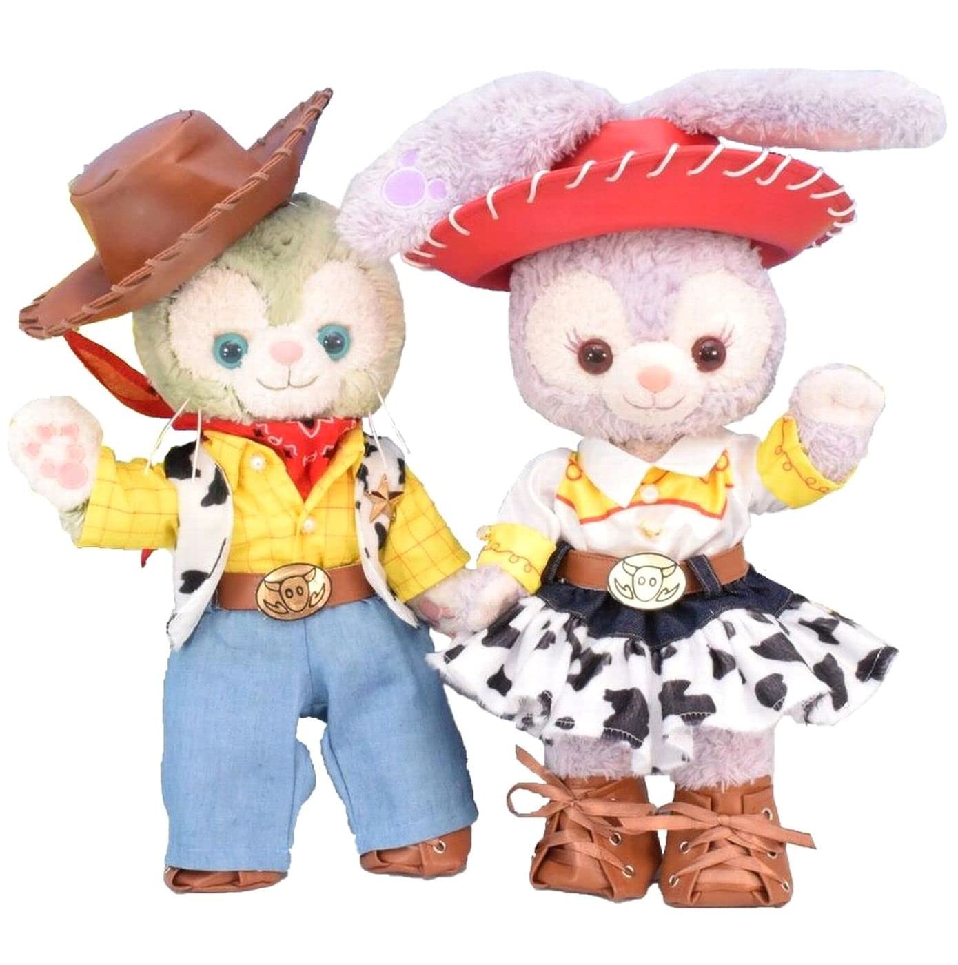 

Teddy Bear Mail Order Alice Gelatoni & StellaLou Clothes Dress-Up Costume Toy Story Woody & Jessie (No Body) Small Size (Pair of 2)