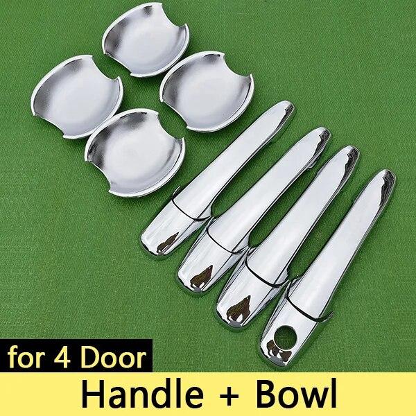 Luxuriou Chrome Handle Cover Trim Set for Ford FLEX 2009 2010 2011 2012 2013 2014 2015 2016 2017 Accessories Sticker Car Styling