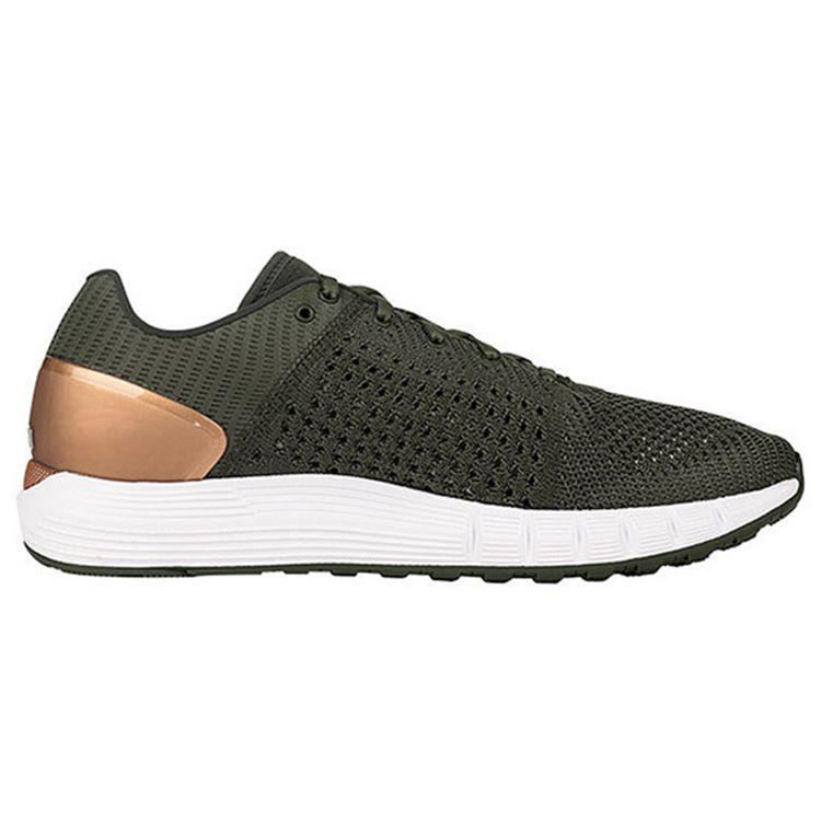 Under Armour HOVR Low Top Running Shoes Men Sneakers Brown Green 3000005-301