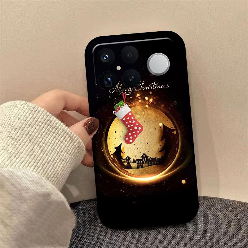 Christmas Painting Phone Case For Redmi K80 K70 K60 Ultra K90 Pro Max K40 Gaming K70E K60E Soft Silicone Shockproof Cover Coque