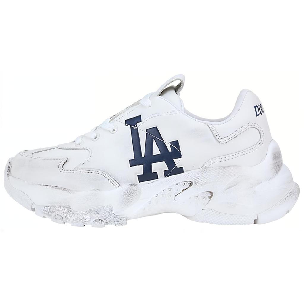 New MLB Big Ball Chunky LA Dodgers Slip Resistant, Abrasion Resistant, Lightweight Low Top Chunky Sneakers Women's White 32SHC7011-07W