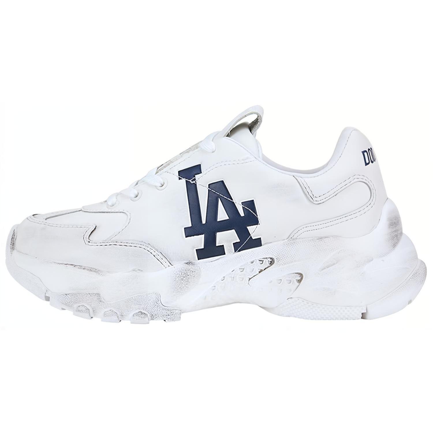 

New MLB Big Ball Chunky LA Dodgers Slip Resistant, Abrasion Resistant, Lightweight Low Top Chunky Sneakers Women s White 32SHC7011-07W 43