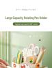 Nine-Grid Rotating Pen Holder, Upgraded Large Capacity, High-End Desktop Organizer, Multifunctional Luxury Storage Box