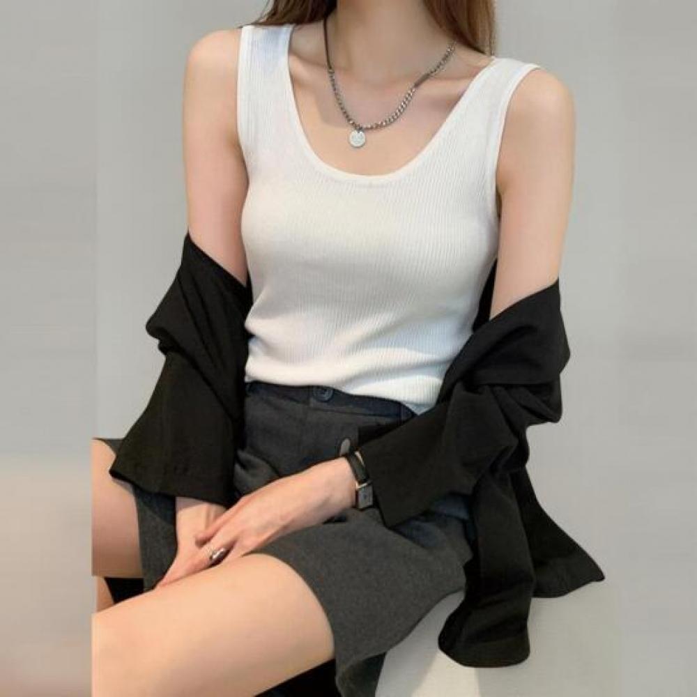 New ArrivalS Open Run Women S Daily SleeveleSS Round Neck Ribbed Tank Top