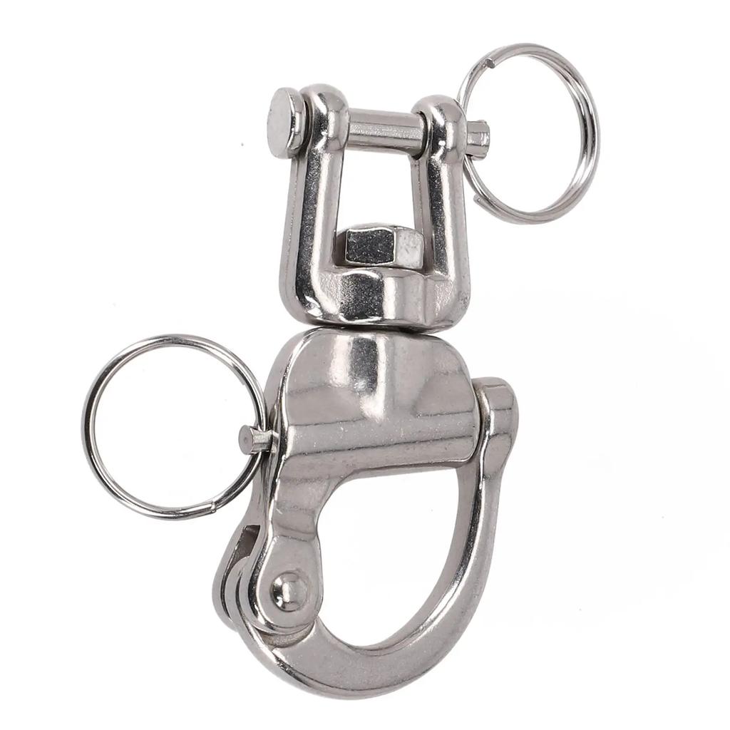 Boat Parts Swivel Shackle Sailboat Sailing Silver Spare Parts Spring Hand Drawn 316 Stainless Steel Accessories