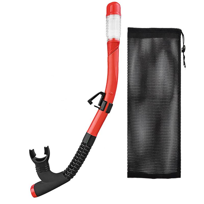 Trockenschnorchel - 100% Erstickungssicher, Automatisches Dichtventil, 180°Flexschlauch, BPA-Frei, für Erwachsene Schwimmen/Tauchen (53cm/20.8")