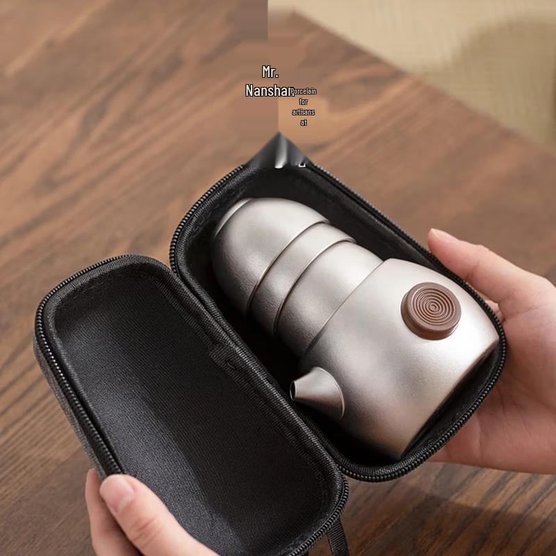 Mr. Nanshan Pure Titanium Portable Kung Fu Tea Set