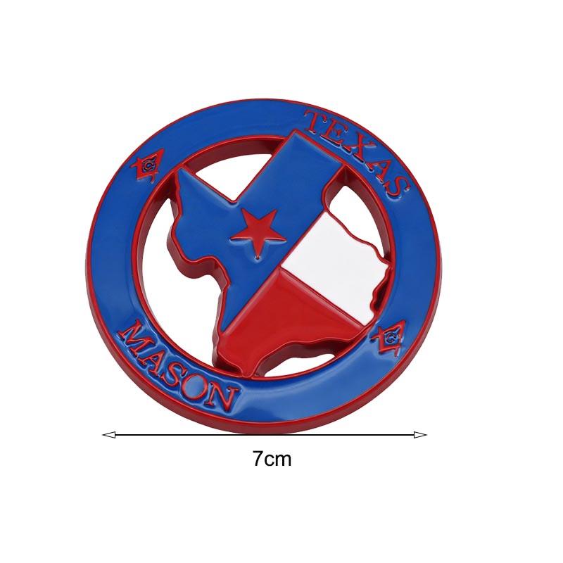 3D Metal Texas Badge For Vehicle J-EEP Wrangler R-aptor SUV Modification Accessories