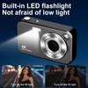 4K 64MP CCD Digital Camera 2.4" Screen 16X Zoom Compact Retro Camera with LED Flash Autofocus Portable Vlogging Camera for Campus/Travel/selfie