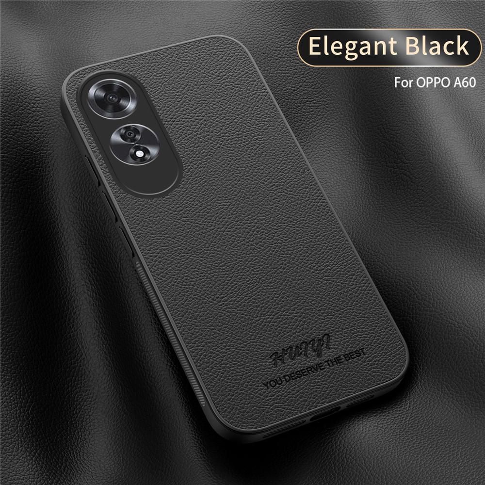 For Magsafe Luxury Business Leather Soft Frame Magnetic Cover For OPPO A60 4G OPPOA60 4G Phone Cases Capa