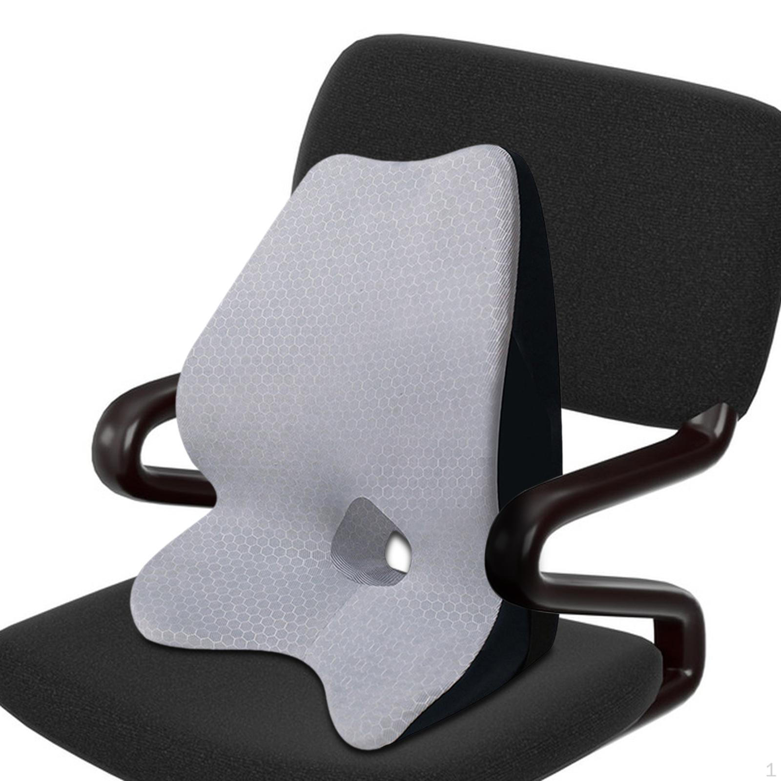 

Подушка для поддержки поясницы, подушка для спины, удобная подушка для сиденья автомобиля серый