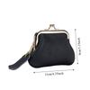 Cow Leather Kiss Lock Leather Wallet Keys/Lipsticks/Earphone Small Item Bag Mini Coin Purse  Women