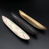 Leaf-Shaped Japanese Sushi Plate - Creative Underglaze Ceramic Dish for Restaurants
