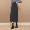 Women's 2025 Winter Commuter Straight Slit Long Skirt