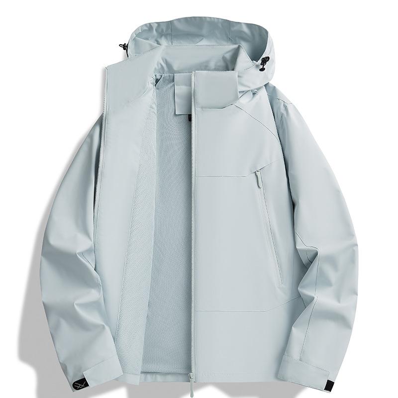 Veste homme printemps-automne grande taille, idéale pour la randonnée et les activités de plein air. Veste de sport ample.