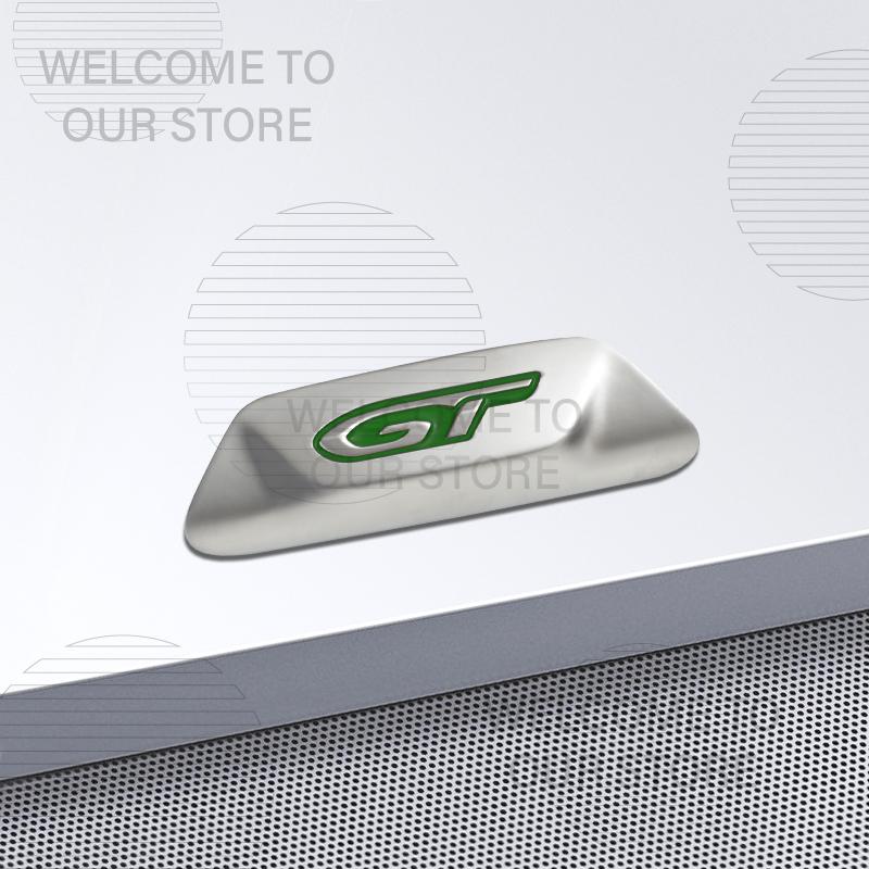 VZQR9 Car Decor Metal GT Emblem 3D Sticker For Peugeot 5008 208 508 4008 3008 GT Line Steering Wheel Badge Decals