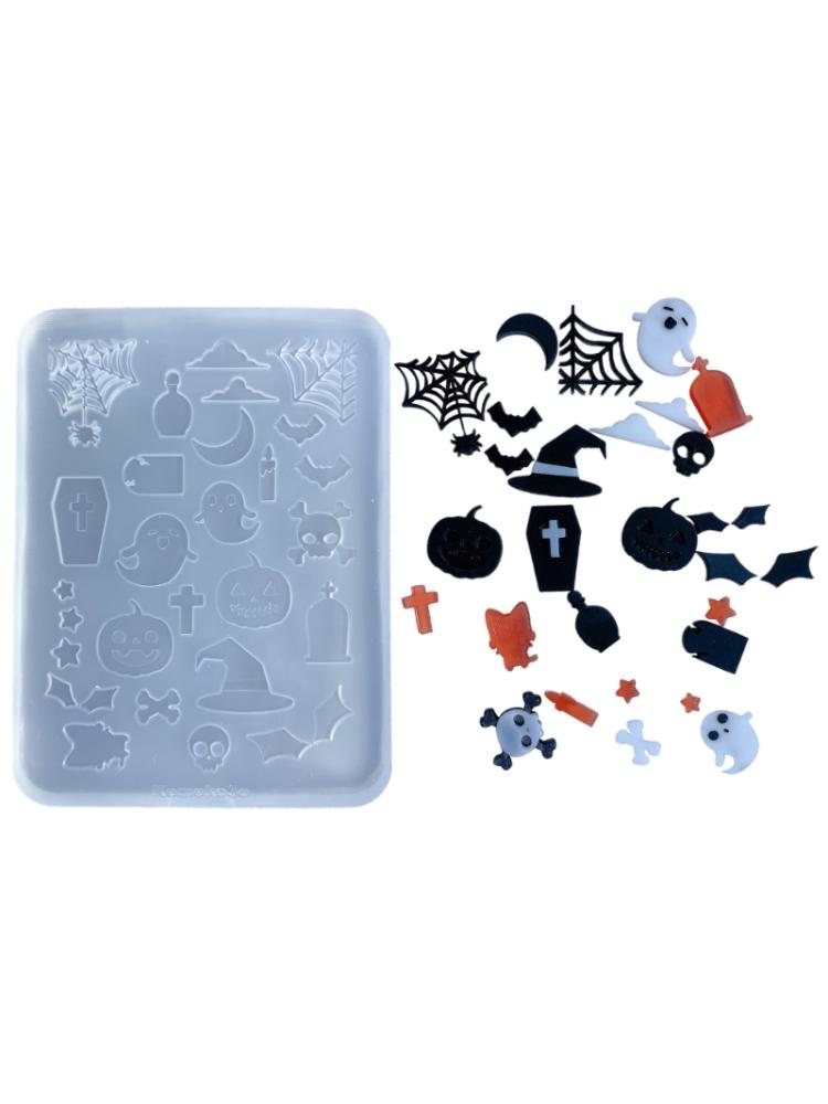 Pumpkin Skull Quicksand Silicone Mold Epoxy Resin Casting Mold Pendant Jewelry Keychain Decoration  Craft Making