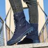Men's Casual Boots Fashion High-top Canvas Shoes Classics Breathable Sneakers for Men Outdoor Non Slip Hiking Boots Botas Hombre