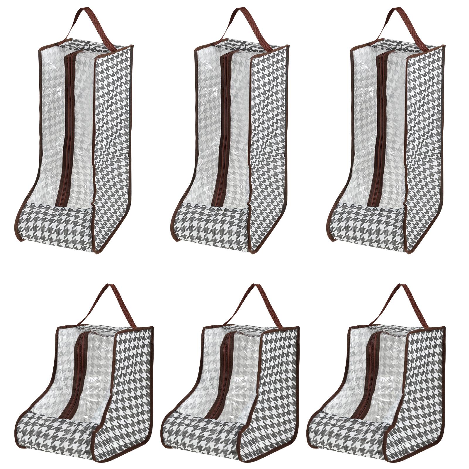 

6Pcs Boots Storage Bag Waterproof Dustproof Shoes Protection Cover Short Tall Boots Bag for Travel Portable Shoes Organizer