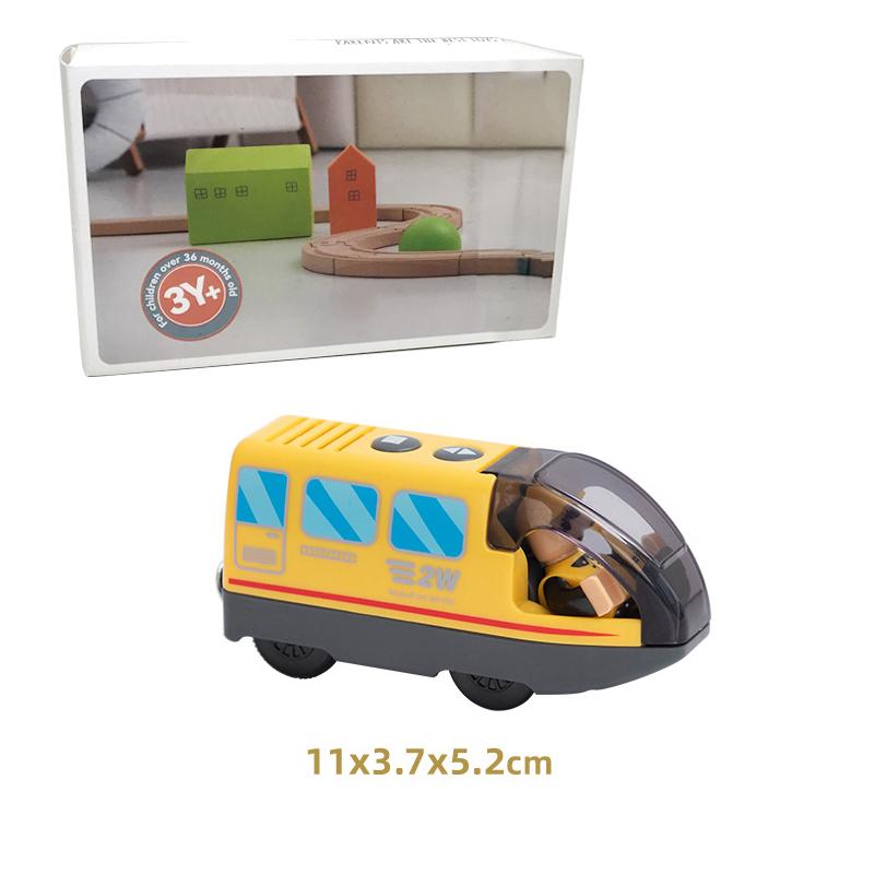 

Новый детский электропоезд на батарейках, подарочная коробка, литой магнитный локомотив, слот-игрушка для деревянного поезда, рельсовые игрушки, детский подарок