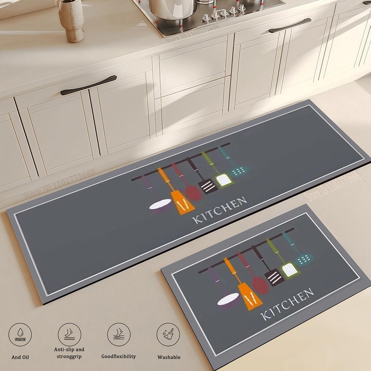 

Многоцелевой кухонный впитывающий коврик, коврик для ванной у входа, противоскользящий коврик для пола, впитывающий влагу, моющийся ковер, толстый дешевый коврик 40cmx60cm 1pc