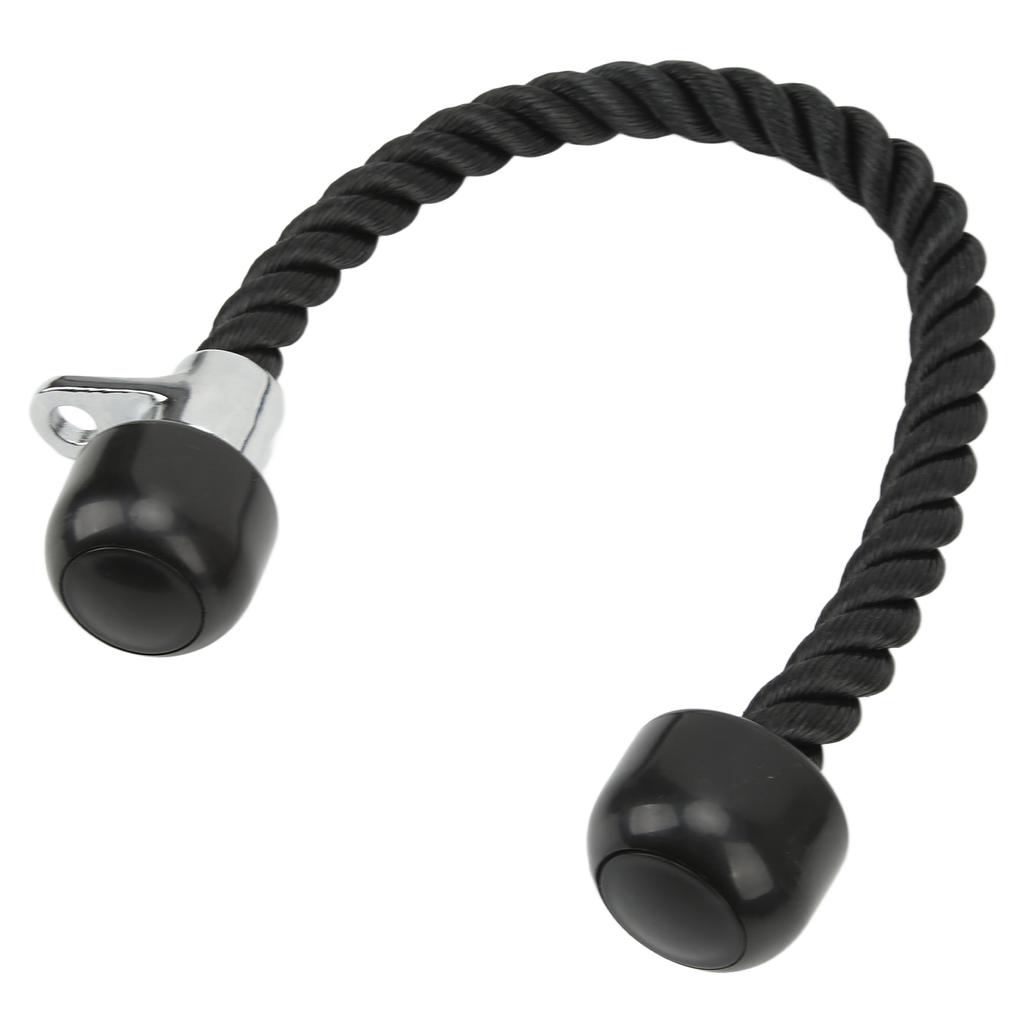 Doppelköpfiges Trainings-Bizeps-Zugseil für den Latzug, Fitnessstudio-Übung, Trizepsmuskel, Fitness, Spannseil