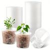 Reinforced Clear Nursery Pots with Drainage Hole, Transparent Variety Pack Plastic Plant Pot Seedling Planter Seed Flower
